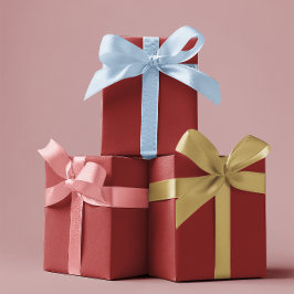 Rojo tradicional - Hojas de papel envueltas