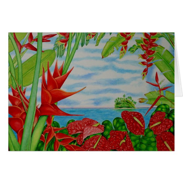 Rojo tropical (Anverso (Horizontal))