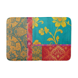 Rojo verde colorido ORIENTAL - alfombra de barba