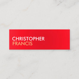 Rojo y Biege dos mini tarjetas del tono