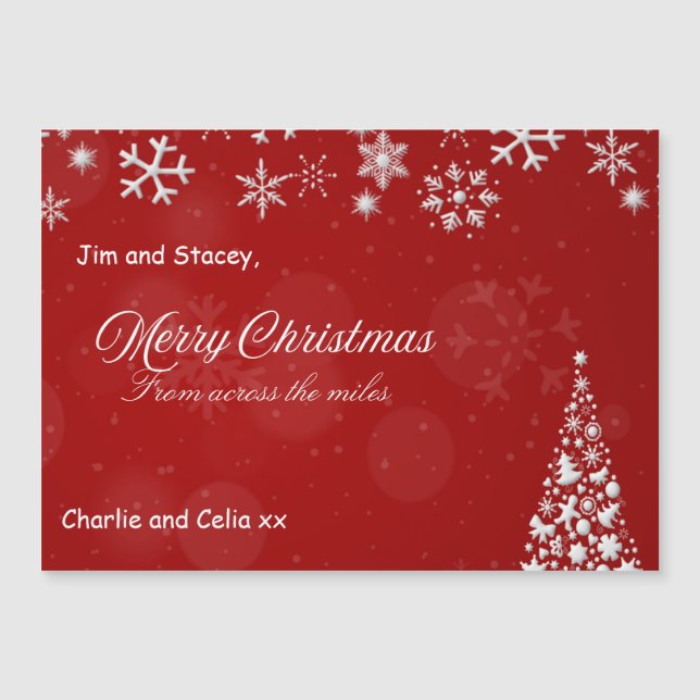 Rojo y blanco de los Navidades de las millas (Anverso)