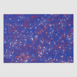 Rojo y blanco festivo en papel de tejidos azules