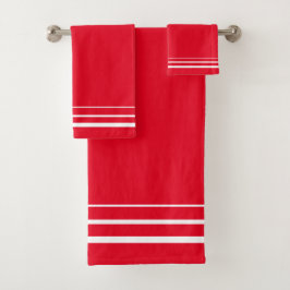 Rojo y blanco rayado