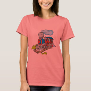 Rojo y camisetas y regalos azules del tren