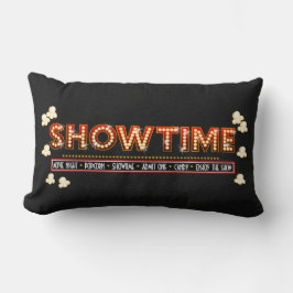 Rojo y oro de la almohada de Showtime del cine
