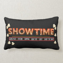 Rojo y oro de la almohada de Showtime del cine