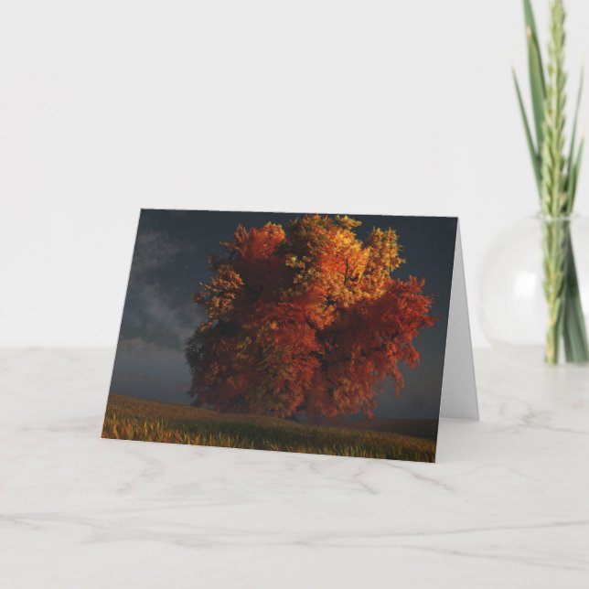 Rojo y tarjeta de felicitación del oro (Anverso)