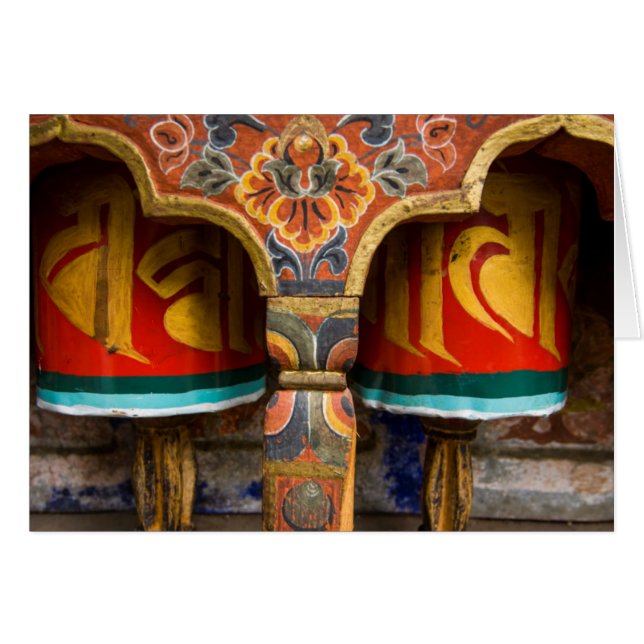 Rol de oración budista, Bhután (Anverso (Horizontal))
