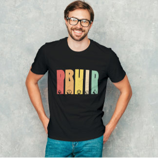 Rol Fantasía de mazmorra Druid jugando camiseta Gr