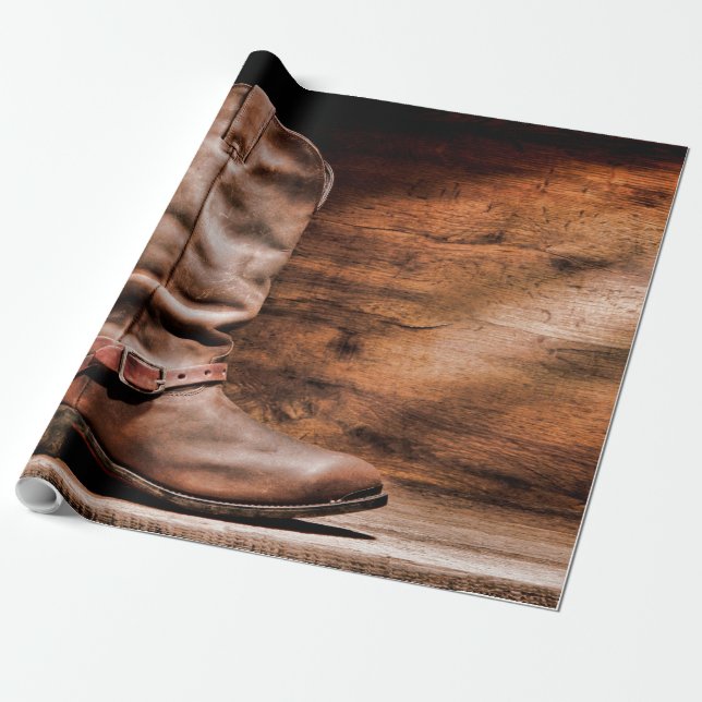Roll de papel de 60 lb Boots Barn Wood Ru (Desenrollado)