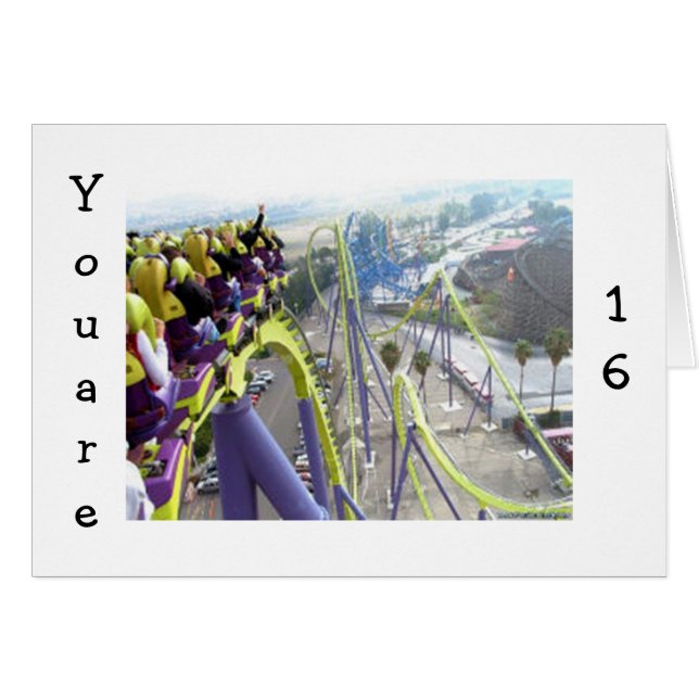 ROLLER COASTER THRILLS PARA LOS 16 AÑOS (Anverso (Horizontal))