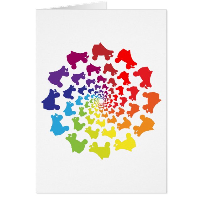rollerskate rainbow circle (Frente)