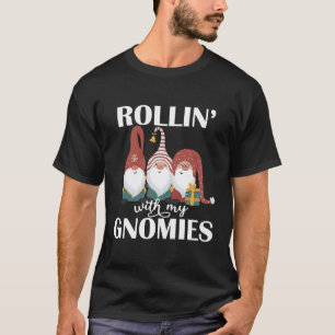 Rollin Con Mi Camisa Gnomies Para Mujeres Navidade