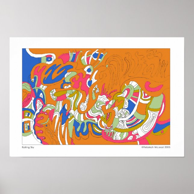 "Rolling Sky" Resumen de arte (Frente)