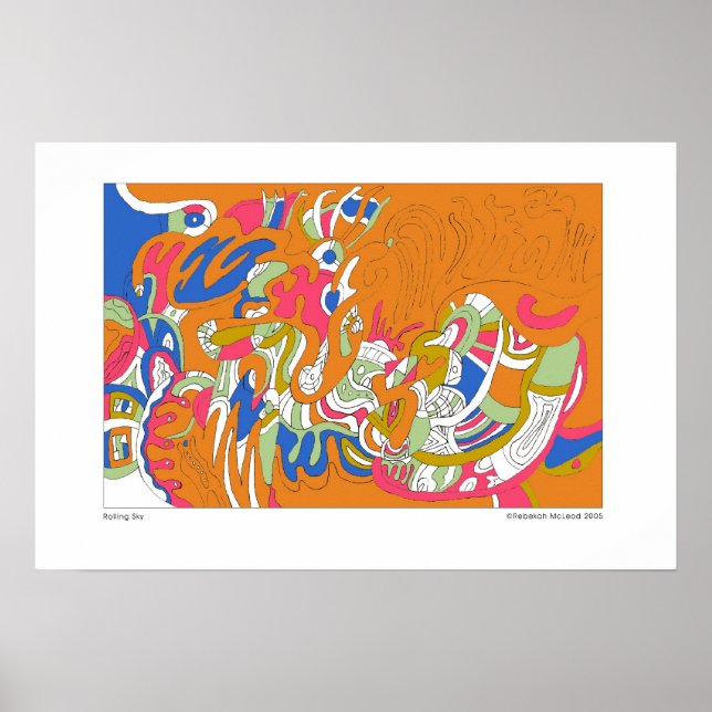 "Rolling Sky" Resumen de arte (Frente)