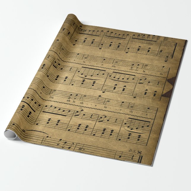Rollo antiguo del papel de embalaje del estilo 4 (Desenrollado)