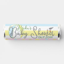 Rollo de golosinas de Mints Beach de Baby Shower