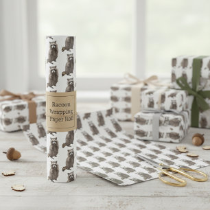 Rollo de papel de ajuste de mapache