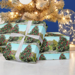 Rollo de papel de envolvimiento de árbol de Navida