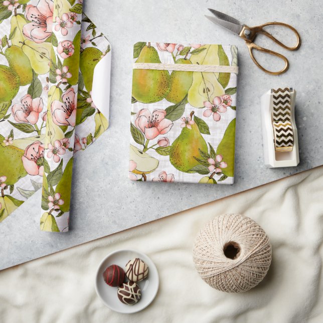 Rollo de papel de envolvimiento de flores de oído (Artesanía)