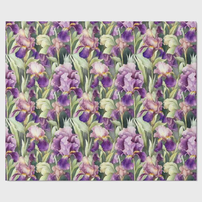 Rollo de papel de envolvimiento Iris con barba de  (Costura)