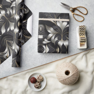 Rollo de papel de envolvimiento negro Mod