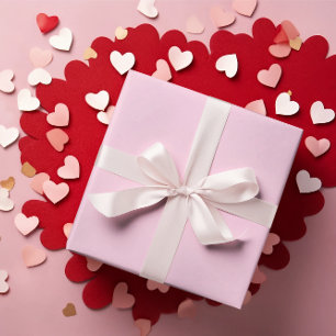 Rollo de papel de envolvimiento rosa suave