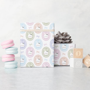Rollo de Papel de Regalo con Patrón de Conejito en