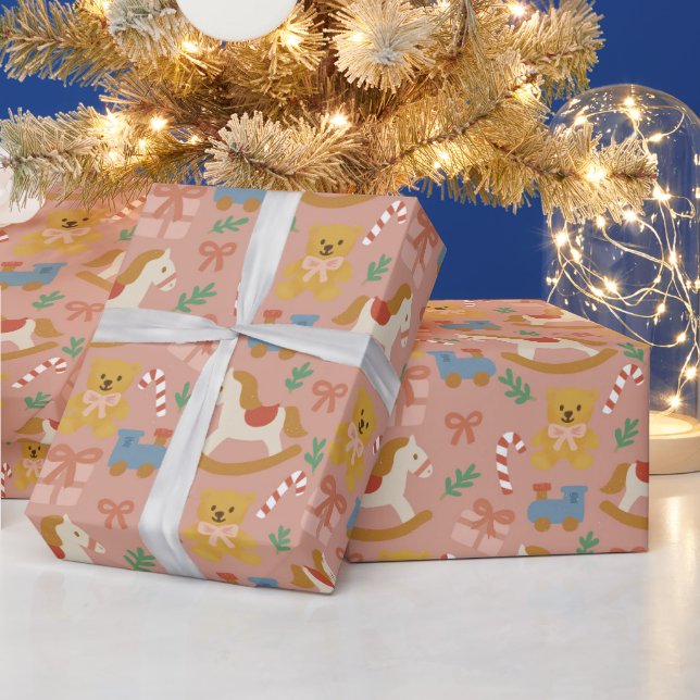 Rollo de Papel de Regalo de Juguetes Navideños Vin (Vacaciones)