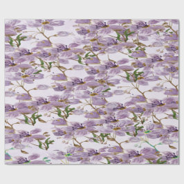 Rollo de Papel de Regalo Flor de Lavanda Elegante