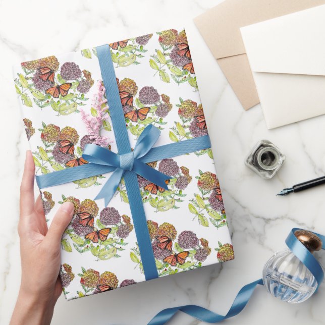 Rollo de papel de regalo - Mariposas Monarca (Regalar)