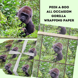 Rollo de papel de relleno de gorila Peek-A-Boo