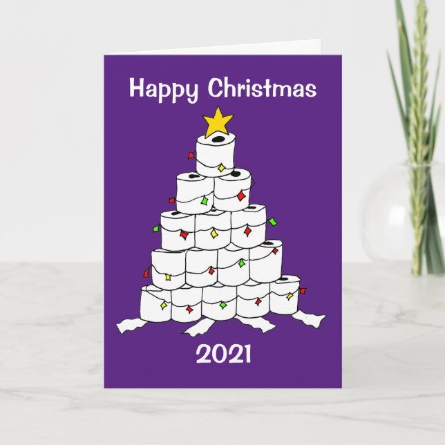 Rollo de papel higiénico Tarjeta de Navidad del ár (Anverso)