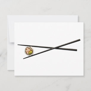 Rollo de sushi y palillos - Plantilla personalizad