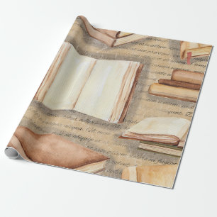 Rollo del papel de embalaje del libro del vintage