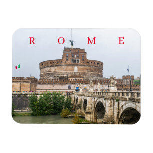 Roma Castel Sant'Angelo con vistas al imán de la n