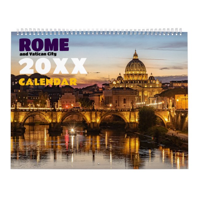 Roma Ciudad del Vaticano Italia Calendario 2026 (Tapa)