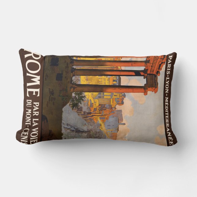 Roma Italia almohada de viaje vintage (Anverso)