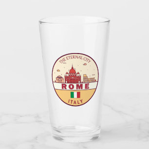 Roma Italia City Skyline Emblem