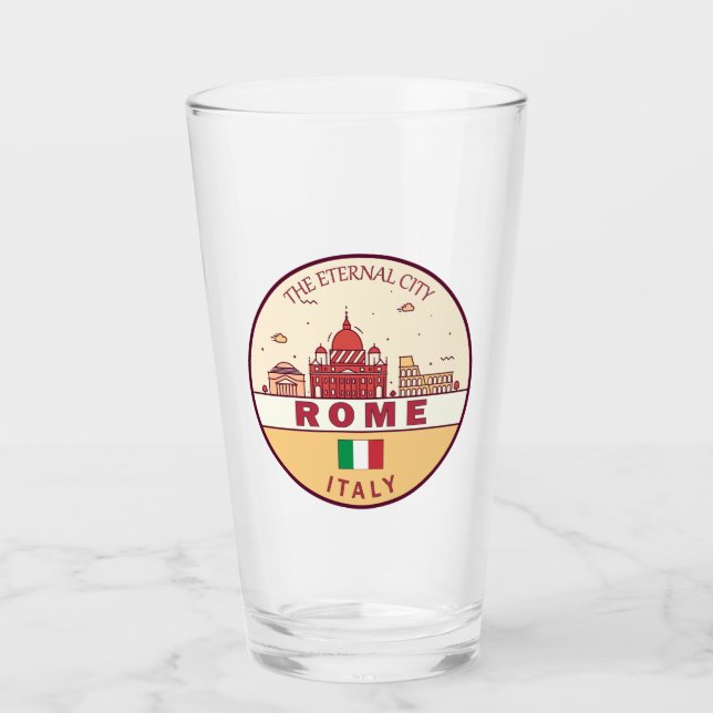 Roma Italia City Skyline Emblem (Anverso)