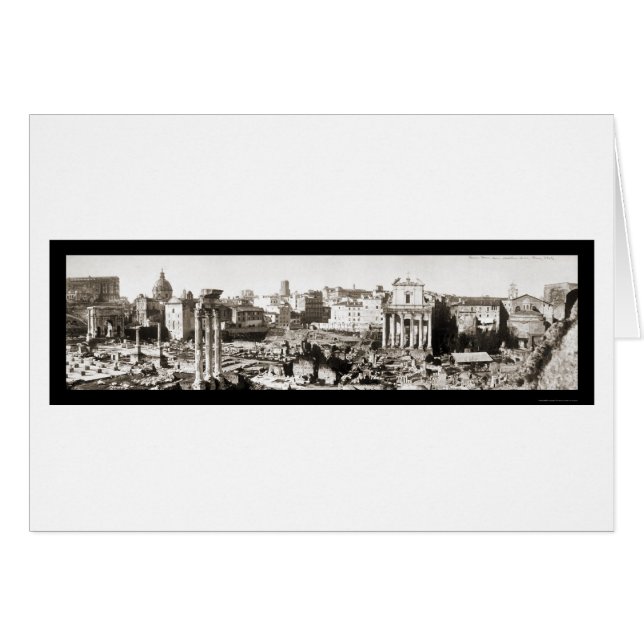 Roma, Italia Foto del Foro 1909 (Anverso (Horizontal))