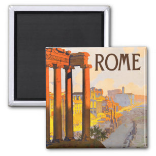 Roma Italia imán de viaje vintage