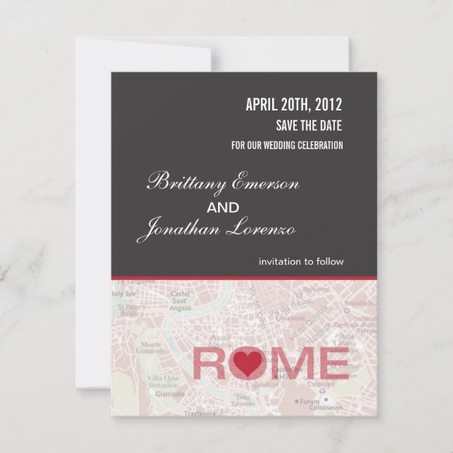 Roma Italia salva el anuncio de la fecha (Anverso)
