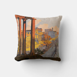 Roma Italia vintage viaje a la almohada