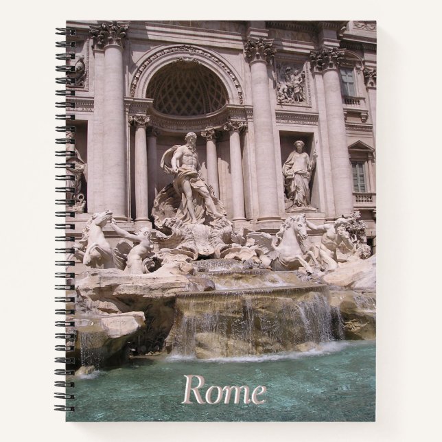 Roma, la Fontana di Trevi. Cuaderno (Anverso)