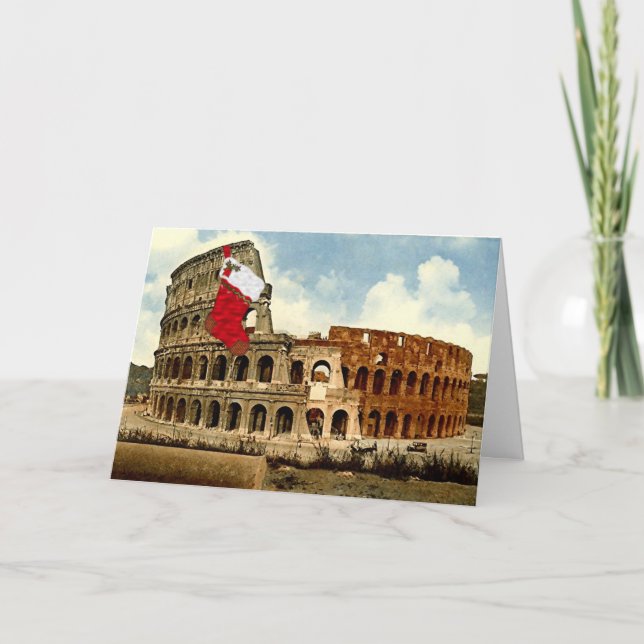 Roma, La Tarjeta De Navidades Colosseum (Gran Imag (Anverso)
