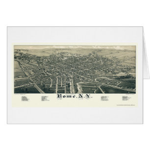Roma, mapa panorámico de NY - 1886