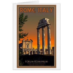 Roma - Ruinas de templos en el Foro Romanum