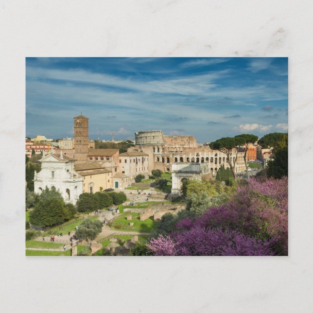 Roma - Vista de la postal No.2 del Foro Romanum (Anverso)