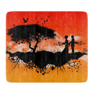 Romance anaranjado del cielo - tabla de cortar